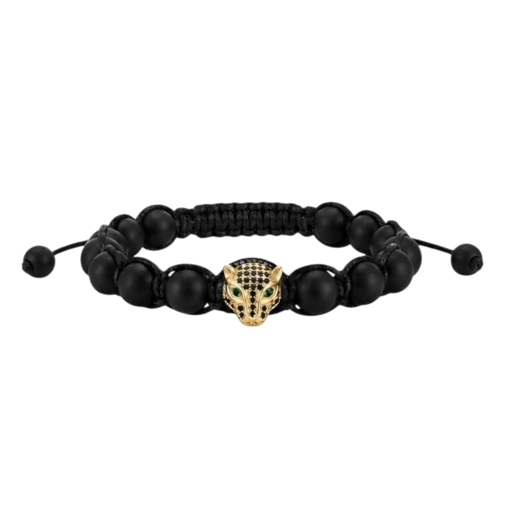 Pulsera para Hombre Leopardo y Ónix