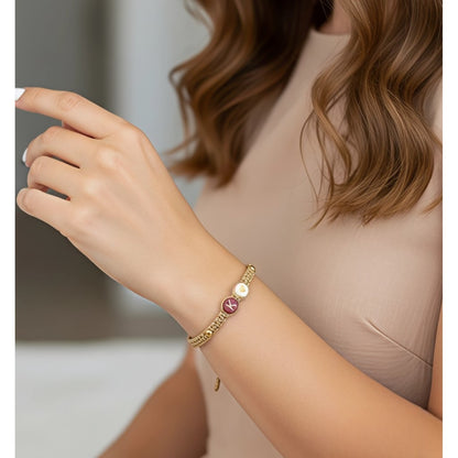 Pulsera Mujer de Hilo con Letra Inicial K y Corazón de Joyas Lucyana