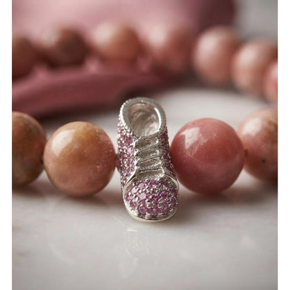 Pulsera para Mujer Dije Zapato Cuarzo Rodonita