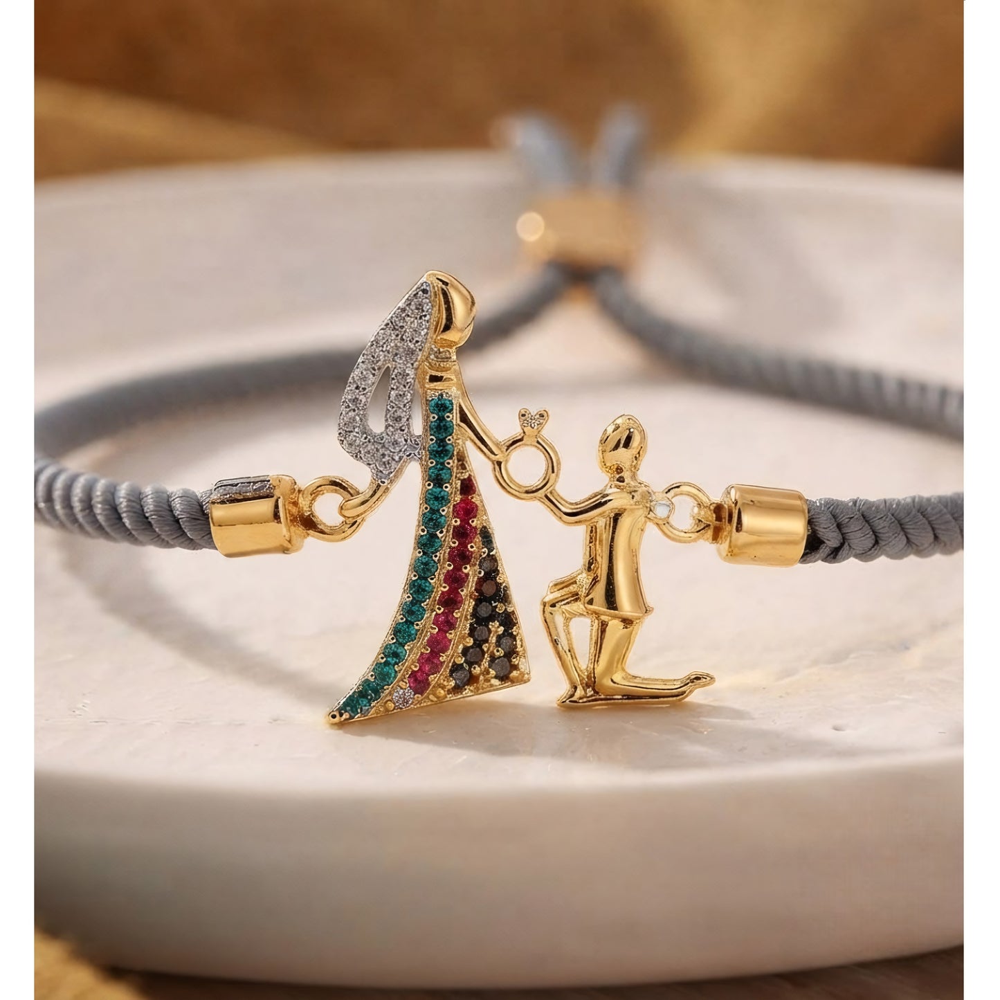 Pulsera para Mujer Pedida de Mano, Anillo de Compromiso