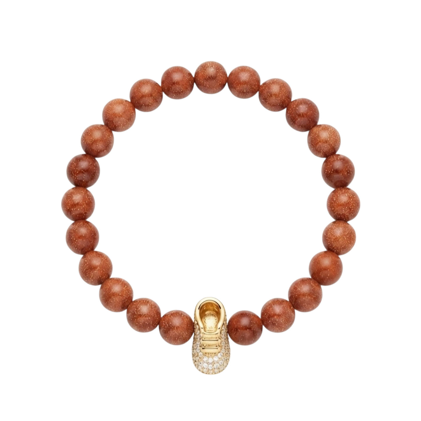 Pulsera Mujer Dije Zapato Cuarzo Arenisca