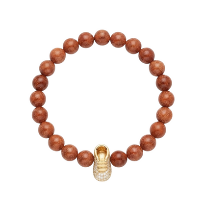 Pulsera Mujer Dije Zapato Cuarzo Arenisca